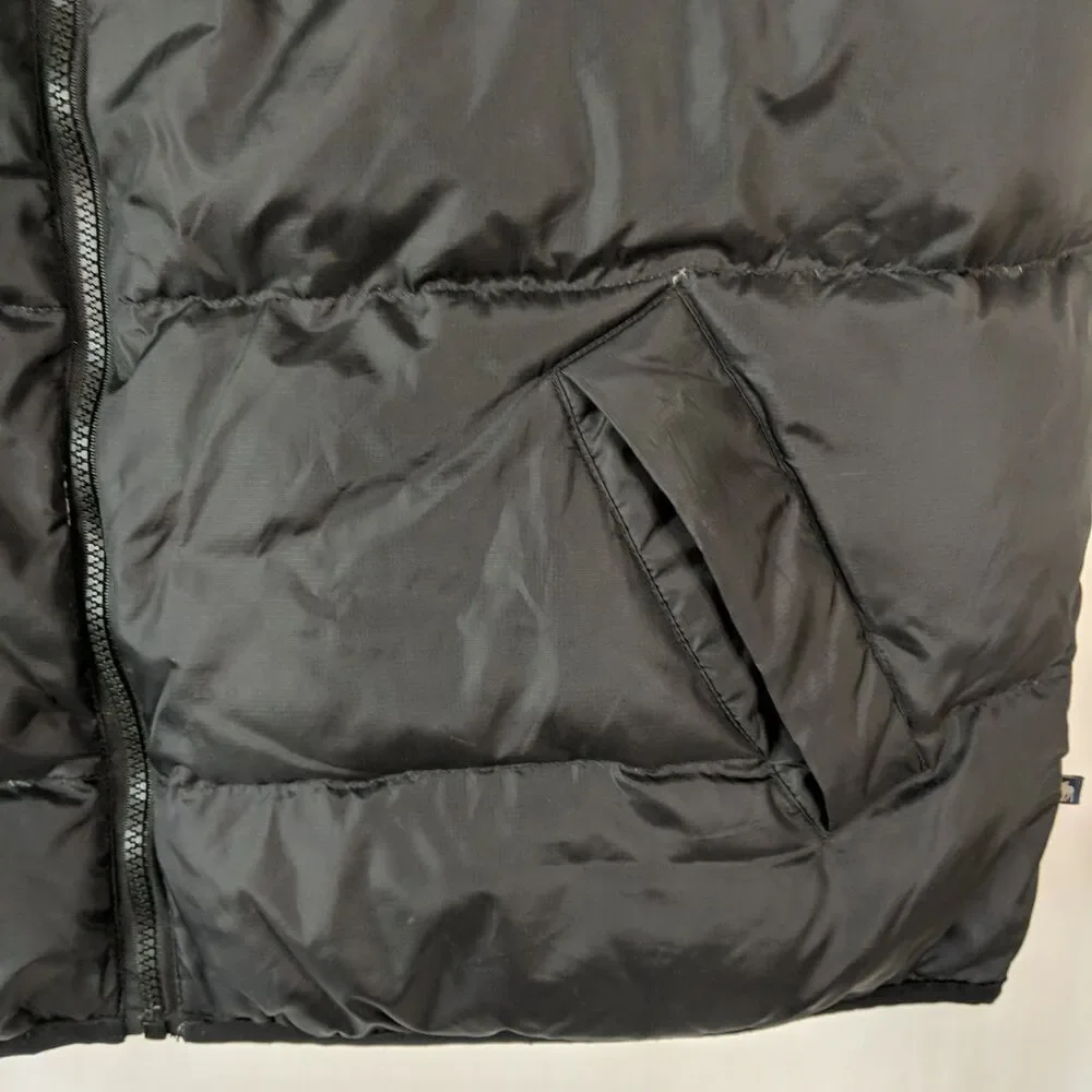 Moose Creek Puffer Vest Reversible Men Size XL Gray Black Pockets Down Feather